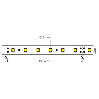 Mynd af LED-borði  4,3W IP67 3000K 10m