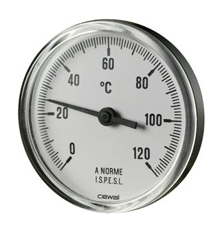 Mynd af Hitamælir 0-120°C - 62mm
