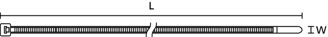 Mynd af Dragbönd  7,6x390mm T120R Sv.