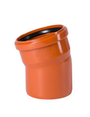 Mynd af PVC Beygja 100mm - 15°