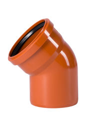 Mynd af PVC Beygja 100mm - 45°
