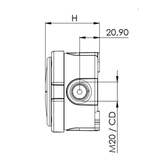 Mynd af Tengidós f/nippla Ø 82x57mm Gr.