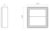 Mynd af Frame Square veggljós Svart