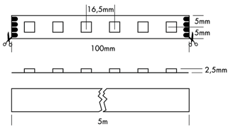 Mynd af LED-borði Flexstrip RGB HD 5m