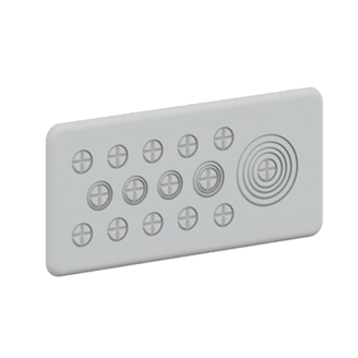 Mynd af Flangs f/IP43 - m/15x úrslátt