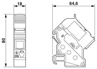 Mynd af Tengill RJ45 á DIN Cat6A