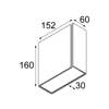 Mynd af Modular Split Medium Svart/Gyllt