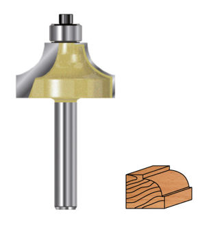 Mynd af Fræsitönn rún með legu 25,4mm