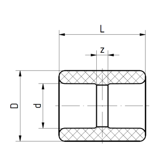 Mynd af PP-R FS Múffa 63mm