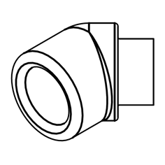 Mynd af PP-R FS Nippil Hálfhné 40mm