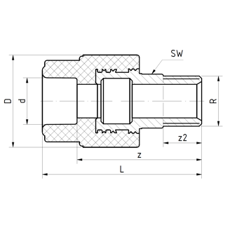Mynd af PP-R FS Nippiltengi 75mm x 2 1/2"