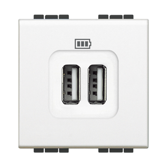 Mynd af Living Light USB hleðslut. 2xA Hv.