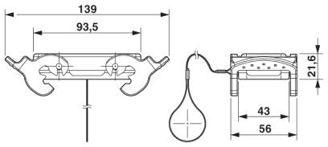 Mynd af B16 Lok m/2f festingu