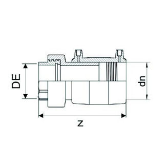Mynd af Suðu múffutengi DN  90 / 3" - SDR 11