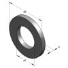 Mynd af Skinnur 8,4x25x2 mm ryðfrí