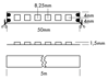 Mynd af Flex strip 600-95 Mono NW