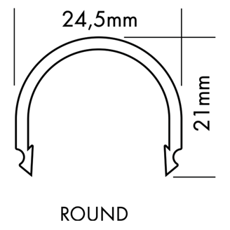 Mynd af Ljóshlíf M-line Round Clear