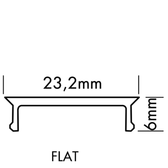 Mynd af Ljóshlíf M-line Flat Black
