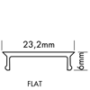 Mynd af Ljóshlíf M-line Flat Clear