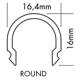 Mynd af Ljóshlíf S-line Round Opal