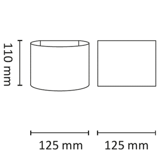 Mynd af Veggljós ÁF ARC LED 2x3W Hv.