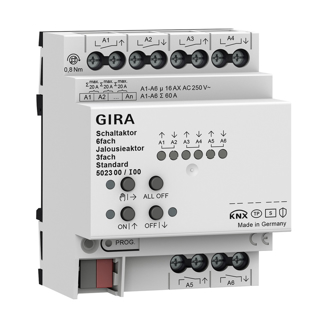 Mynd af KNX rofa- og gluggatjaldaliði  6/3f Standard