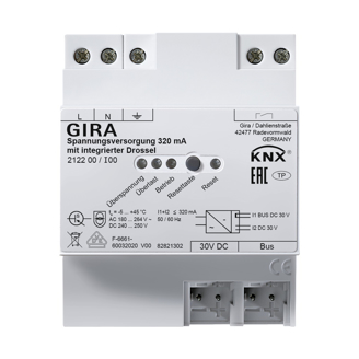 Mynd af KNX spennir 320mA