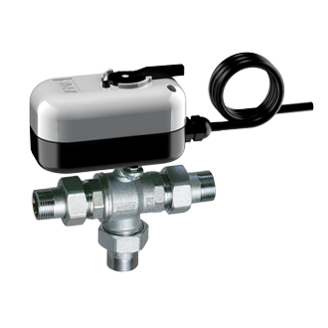 Mynd af Mótorloki 3-Way 1 1/4" m/union 230v 8s opnun