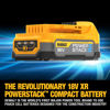Mynd af DEWALT 18V XR Kolalaus borvél m.höggi - 2 X Powerstack Rafhlöður