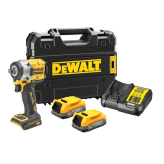 Mynd af DEWALT 18V XR Kolalaus Herslulykill 1/2" - 2 x 18V Powerstack