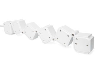 Mynd af Fjöltengi 4xSchuko 2xUSB stillanlegt m/rofa