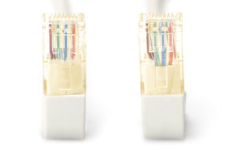 Mynd af Tengisnúra 90° Cat6A 5m Grá 