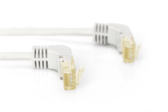 Mynd af Tengisnúra 90° Cat6A 5m Grá 