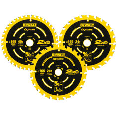 Mynd af DEWALT EXTREME 165mm Hjólsagarblöð - 3 stk í pakka