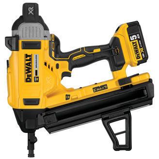 Mynd af DEWALT 18 XR Naglabyssa fyrir steypu og stál - 2 X 5.0 Ah Rafhlöður