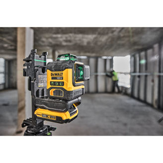 Mynd af DEWALT 18V Línulaser  3 x 360° Grænn - Stakur