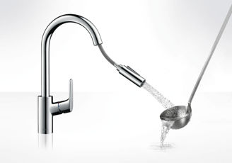 Mynd af Hansgrohe Focus M41 eldhústæki Útdraganlegt Króm