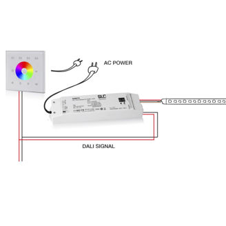Mynd af Spennir RGBW DALI 4x24V 100W