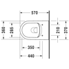 Mynd af Duravit ME by Starck Rimless 57cm salernissett