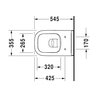 Mynd af Duravit D-Code Rimless salernissett