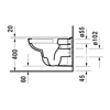 Mynd af Duravit D-Code Rimless salernissett