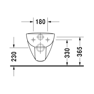 Mynd af Duravit D-Code Rimless salernissett