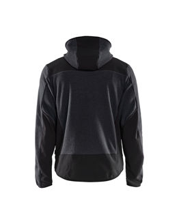 Mynd af BLÅKLÅDER prjónajakki með softshell