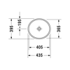 Mynd af Duravit  Starck 2 borðhandlaug 435x395mm