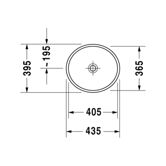 Mynd af Duravit  Starck 2 borðhandlaug 435x395mm