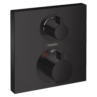 Mynd af Hansgrohe Ecostat Square innb. hitastillir m/skipti Matt svart