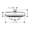 Mynd af Hansgrohe Crometta 160 sturtuhaus Króm