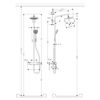 Mynd af Hansgrohe Croma 220 sturtusett Króm