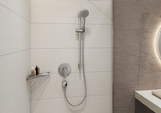 Mynd af Hansgrohe FixFit E vegghné 1/2" Króm