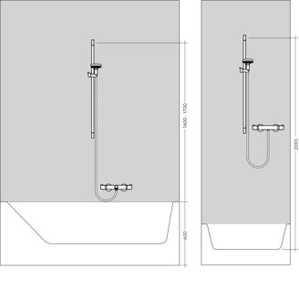 Mynd af Hansgrohe Croma Vario 100 handsturtusett 65cm